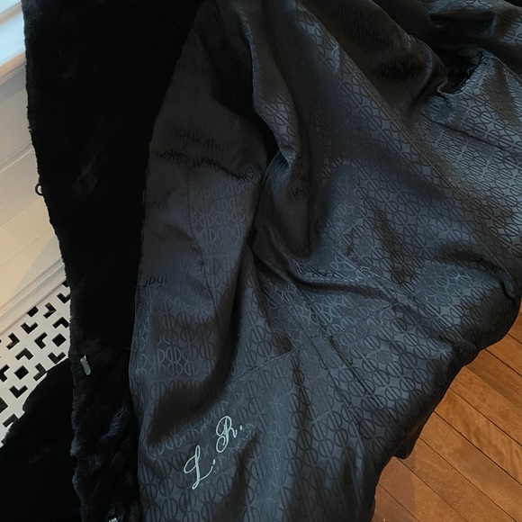 Onyx sheared beaver coat - Picture 4 of 8